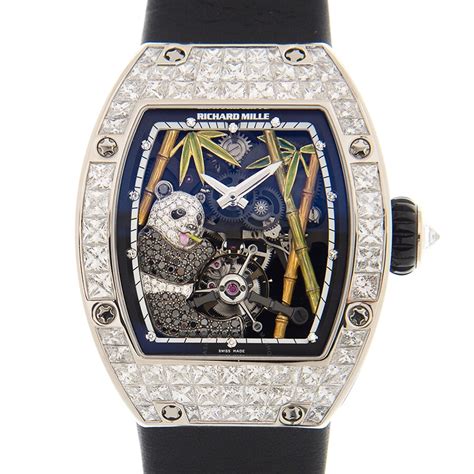 richard mille diamonds|Richard Mille panda watch.